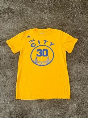 Adidas 'The City' #30 Golden Yellow Basketball Tee